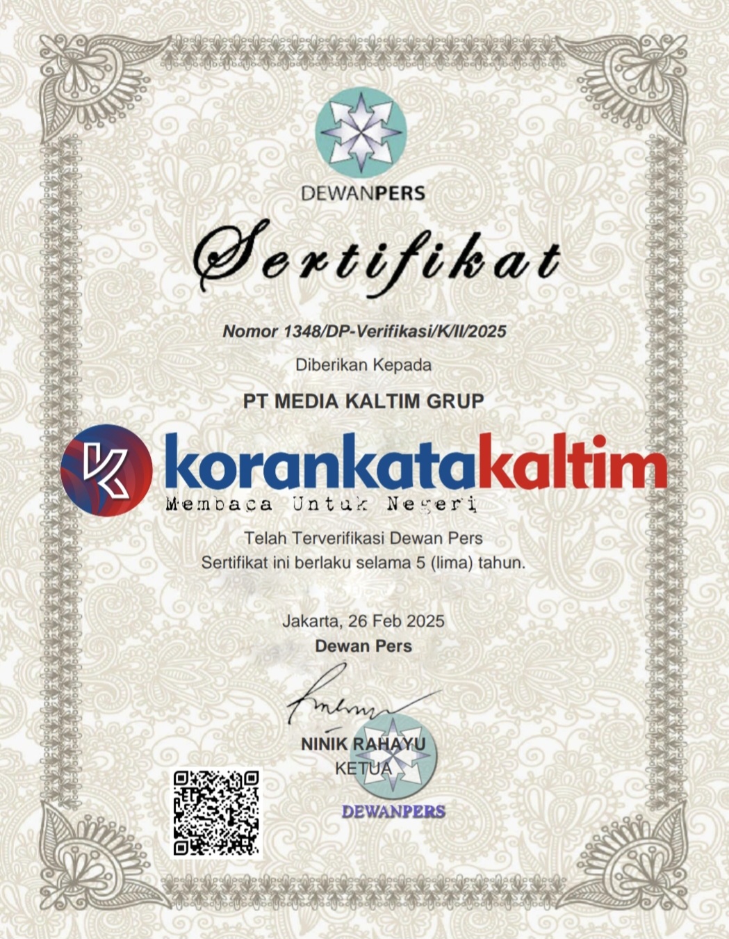 dewan pers korankatakaltim